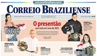 Hudson Lee é capa do Correio Braziliense e ocupa duas páginas na revista do Correio