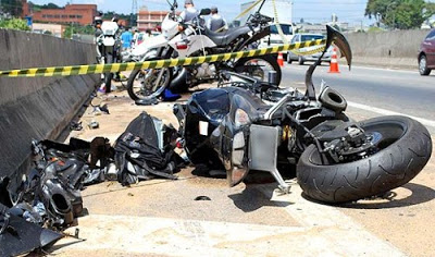 Acidentes com motos e mortes sobem 263% em dez anos