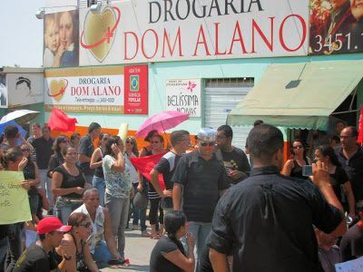 Servidores da saúde em Campos Belos divulgam mais fotos do protesto de hoje