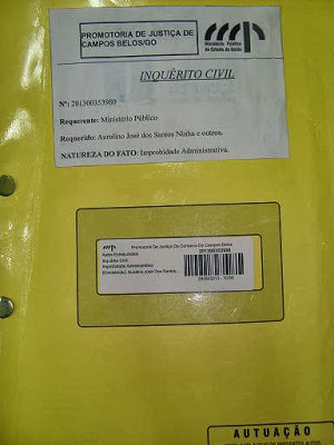 Prefeito de Campos Belos é acionado por improbidade, ao burlar normas do programa Cheque Reforma