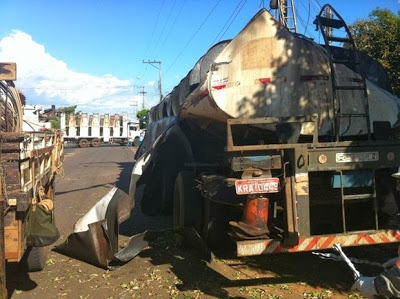 Caminhão-tanque explode com solda e dono morre em Rosário na Bahia