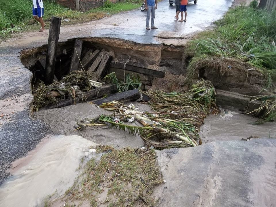 Campos Belos: vídeos mostram os estragos provocados pela chuva deste sábado