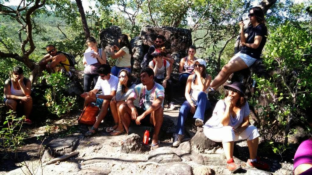 Estudantes da UnB em trabalho de campo na Chapada dos Veadeiros