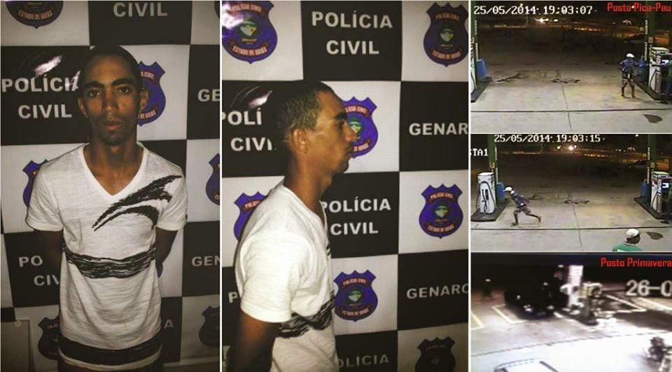 Assaltante de postos de combustíveis é preso em Posse (GO)