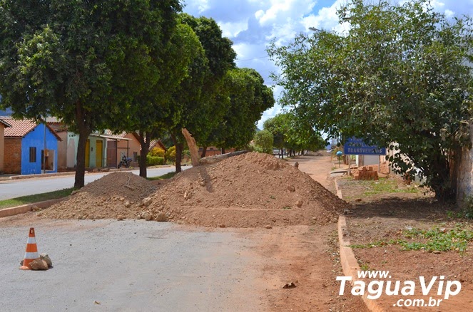 Moradores e comerciantes, em protesto, interditam avenida em Taguatinga (TO)