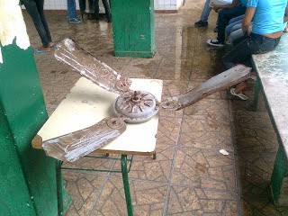 Dianópolis: ventilador de teto cai em sala de aula e por pouco não provoca uma fatalidade