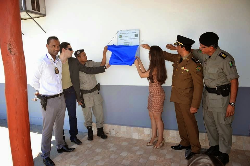 Site do MP destaca inauguração de quartel da PM em Campos Belos