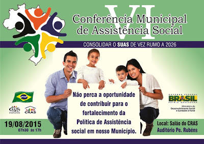 Prefeitura de Campos Belos realiza hoje a VI Conferência Municipal da Assistência Social