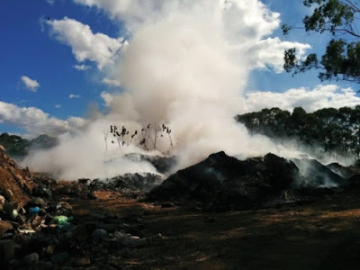 De novo: Fogo em lixão de Alto Paraíso (GO) ameaça Parque da Chapada dos Veadeiros