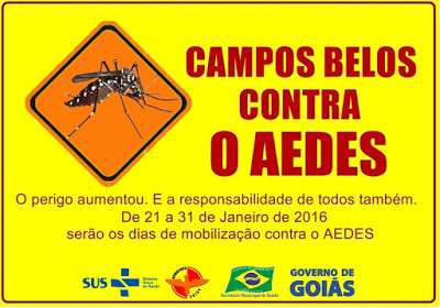 Comunidade de Campos Belos entra na guerra contra o mosquito do Zika Virus