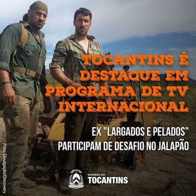 “Dual Survival”, da Discovery Chanel, é gravado no Jalapão