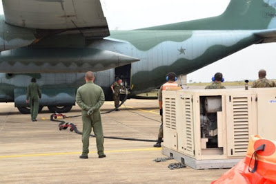 FAB emprega aeronave para combate ao fogo na Chapada dos Veadeiros