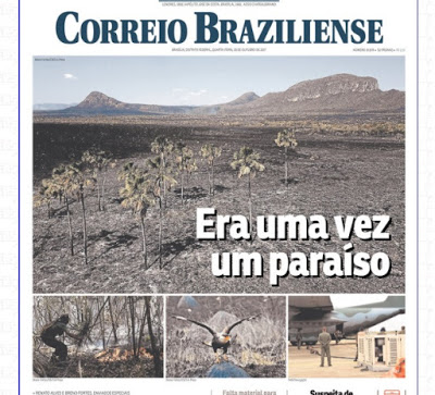 Tristeza desoladora: Capa do Correio Braziliense desta quarta-feira (25)