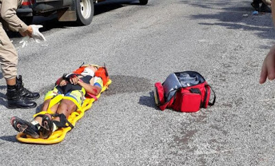 Dianópolis: Acidente deixa atletas fora da 2ª etapa do Tocantinense de Ciclismo de Estrada
