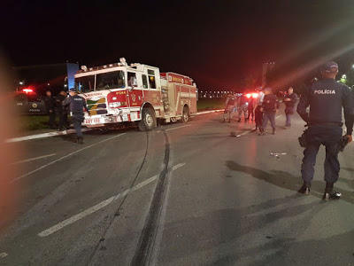 Bombeiro do DF furta viatura do quartel para jogá-la no Congresso Nacional. Foi detido após percorrer 30 km, já na Esplanada