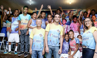 Ex-jogador de vôlei Giba participa de lançamento do ‘Craque na Bola’, em Arraias (TO)