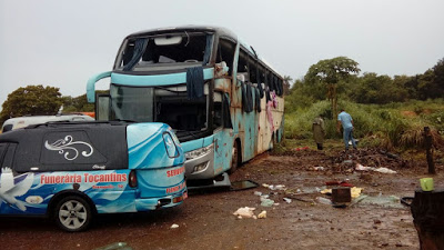 Gravíssimo acidente de ônibus deixa, ao menos, 7 mortos, próximo a Dianópolis (TO)