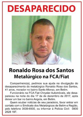 De Campos Belos: Ronaldo Rosa continua desaparecido