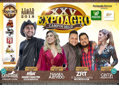 Naiara Azevedo é o principal nome da XXV Expoagro de Campos Belos. A festa começa em 11 de julho