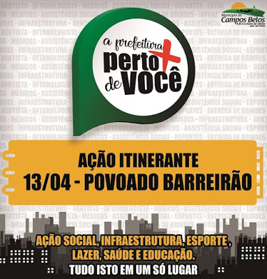 Campos Belos: Povoado Barreirão recebe ação Itinerante da prefeitura