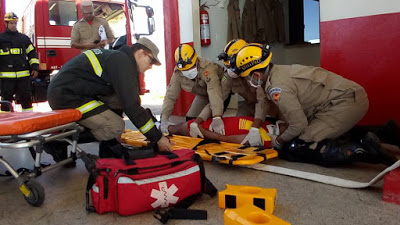 Bombeiros de Goiânia faz inspeção no quartel de Posse (GO)