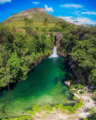 Imagem do Dia: Cachoeira Rei do Prata, em Cavalcante (GO)