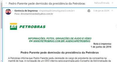 Crise dos combustíveis: Blog recebe carta de demissão de Pedro Parente