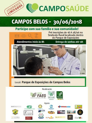 Sindicato Rural de Campos Belos promove Campo Saúde no próximo dia 30 de junho