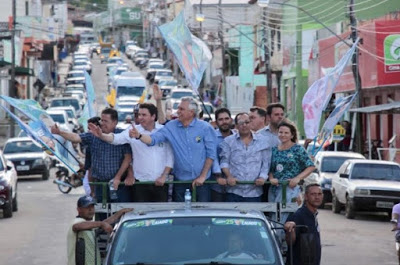 Eleições: Caiado realiza maratona de carreatas no Nordeste goiano. Carreata movimentou Campos Belos