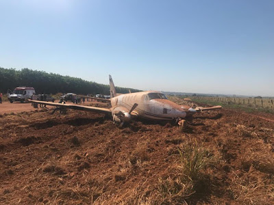 Candidato a governador de Goiás: avião com Daniel Vilela (MDB) faz pouso forçado em Itapaci. Pedro Chaves estava presente