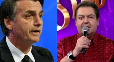 Ao vivo, na TV, Faustão insinua chamar Bolsonaro de Imbecil e idiota. ”O idiota que está lá”, disse neste domingo