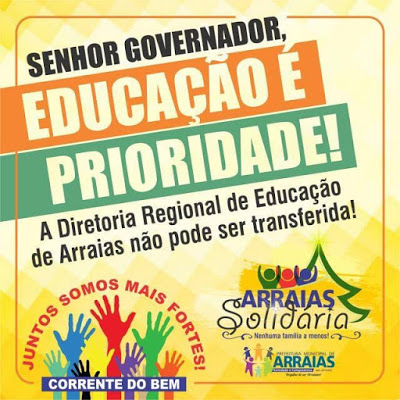 Arraias (TO) na luta pela permanência da Diretoria Regional de Educação (DER) na cidade