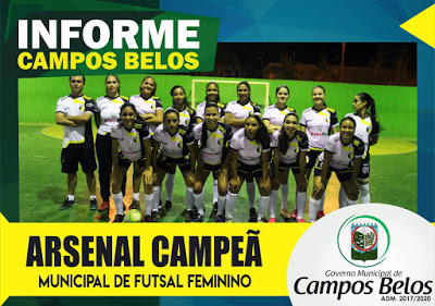 Prefeitura de Campos Belos (GO) promove campeonato de Futsal