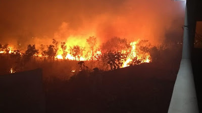 Chamas voltam a arder em Campos Belos (GO)