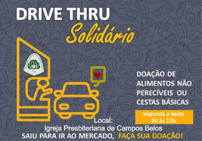 Igreja Presbiteriana de Campos Belos (GO) faz “Drive Thru” solidário; entre nessa você também