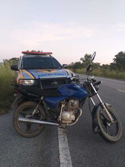 Polícia Militar recupera moto furtada em Arraias (TO)