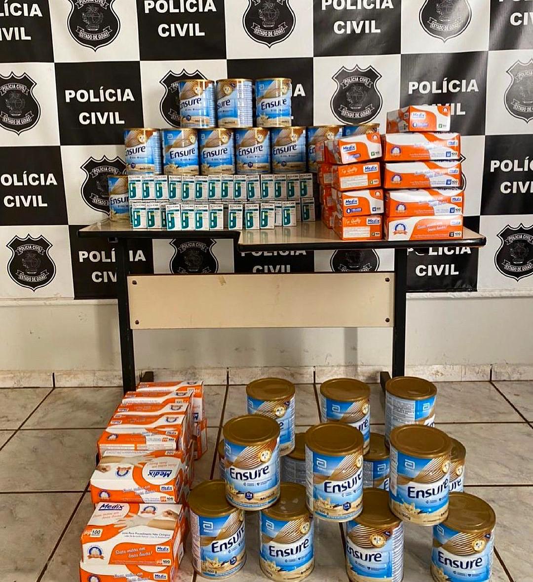PC de Goiás investiga associação criminosa suspeita de desviar produtos da Saúde