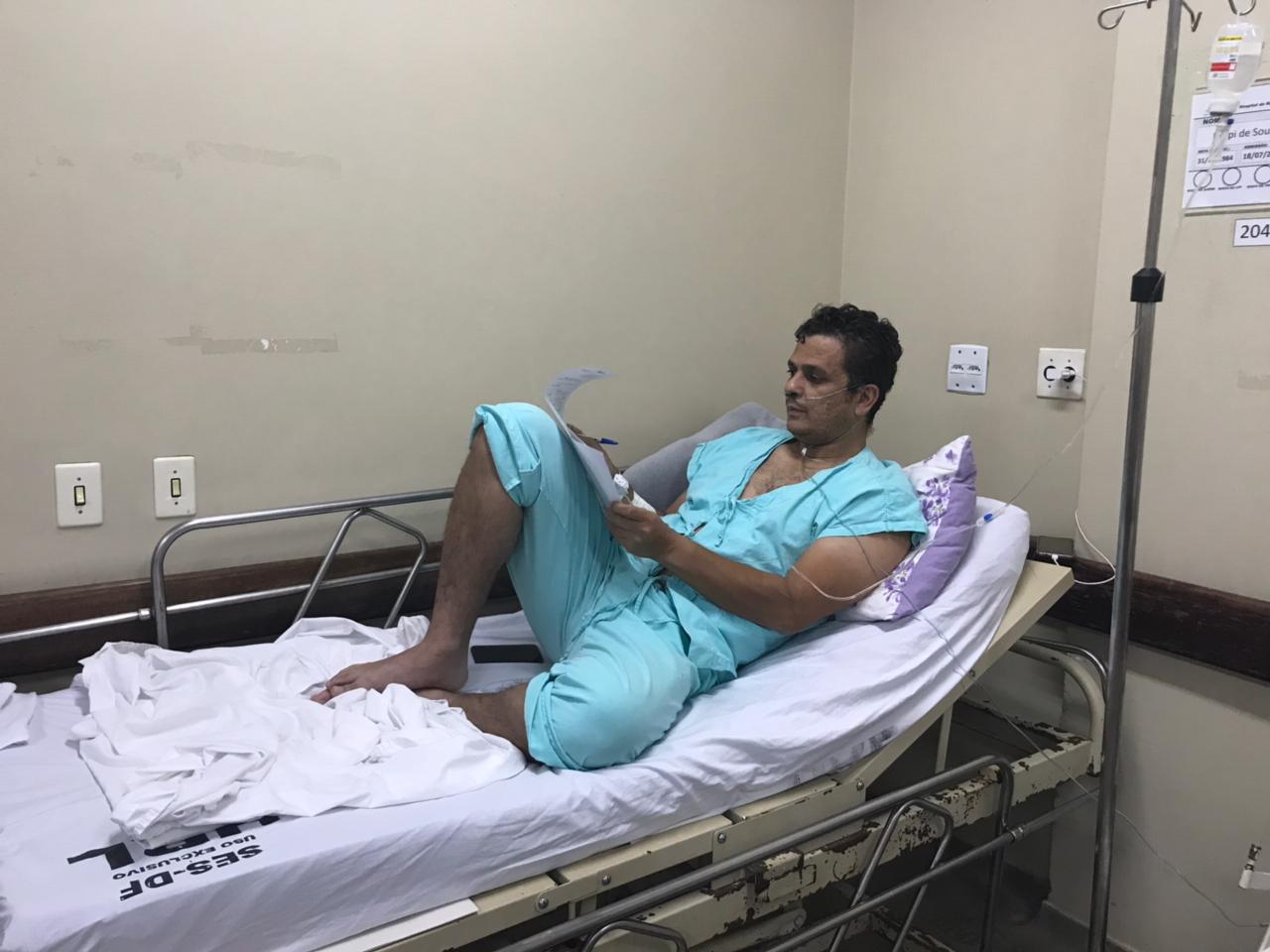 Prefeito de Monte Alegre (GO), Felipe Campos, já despacha do leito hospitalar e está se “desmamando” do oxigênio