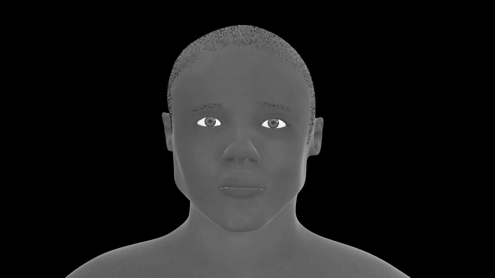 A Polícia Científica do Tocantins divulga mais uma reconstrução de face em 3D de ossada para fins forenses