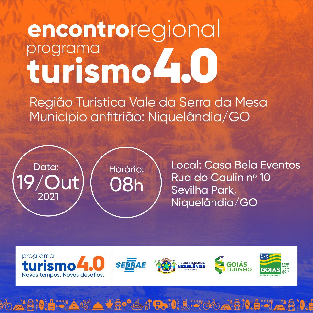 Goiás Turismo promove encontros regionais em Niquelândia e São Miguel do Araguaia