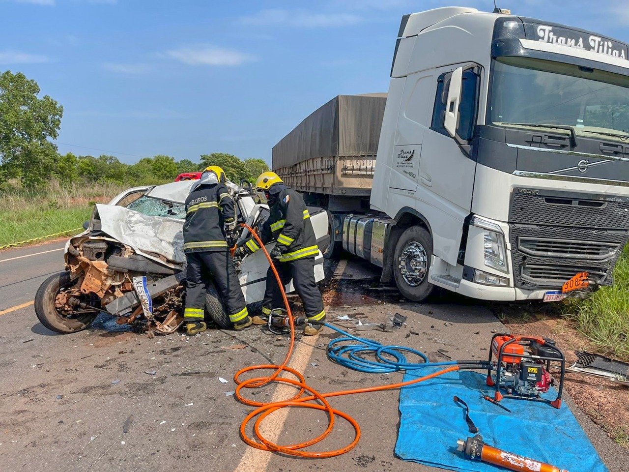 Socorristas atendem ocorrências de trânsito com óbitos no Norte e Sudeste do Tocantins