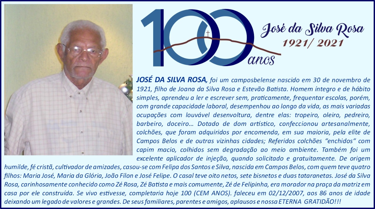 Se vivo, “Zé de Felipinha” completaria hoje 100 anos