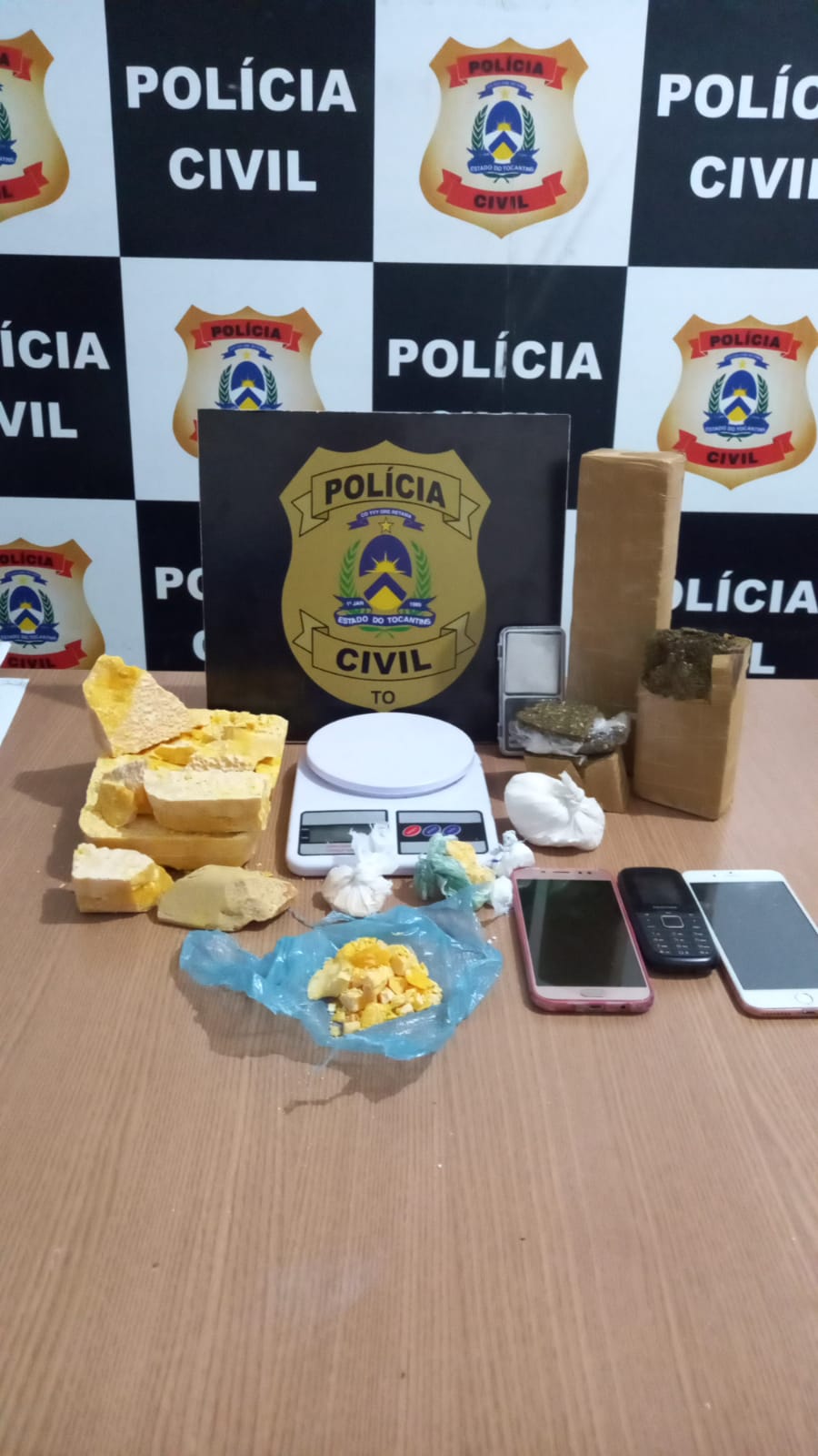 Em Dianópolis (TO), ação da Polícia Civil do Tocantins resulta na apreensão de mais de 3kg de drogas