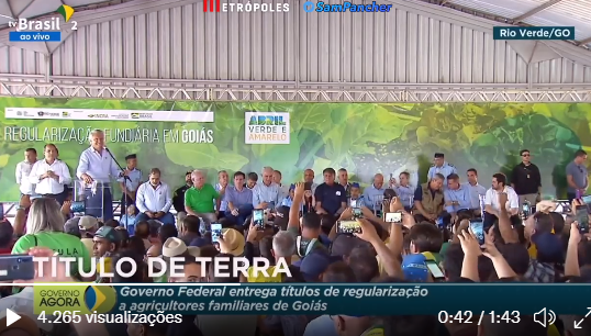 Bolsonaristas vaiam Caiado durante discurso em Rio Verde (GO)