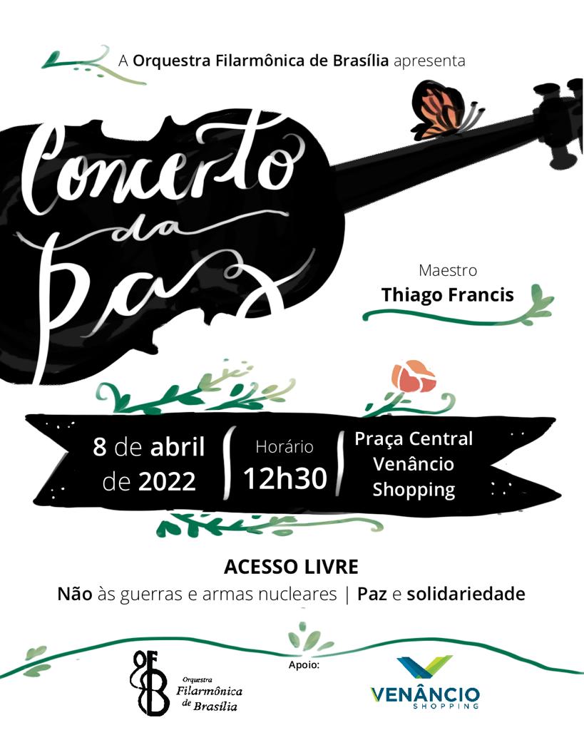 Orquestra Filarmônica de Brasília fará “Concerto da Paz”. Músico de Arraias (TO), Doner Cavalcante é o presidente da Orquestra