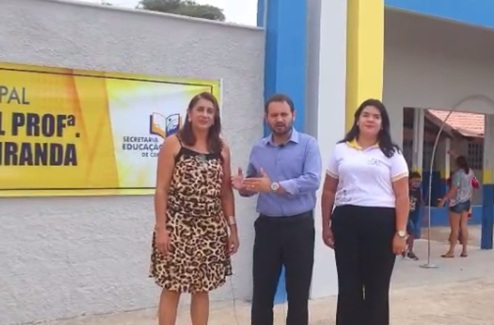 Pablo Giovanne inaugura novas instalações da Escola Joana Miranda