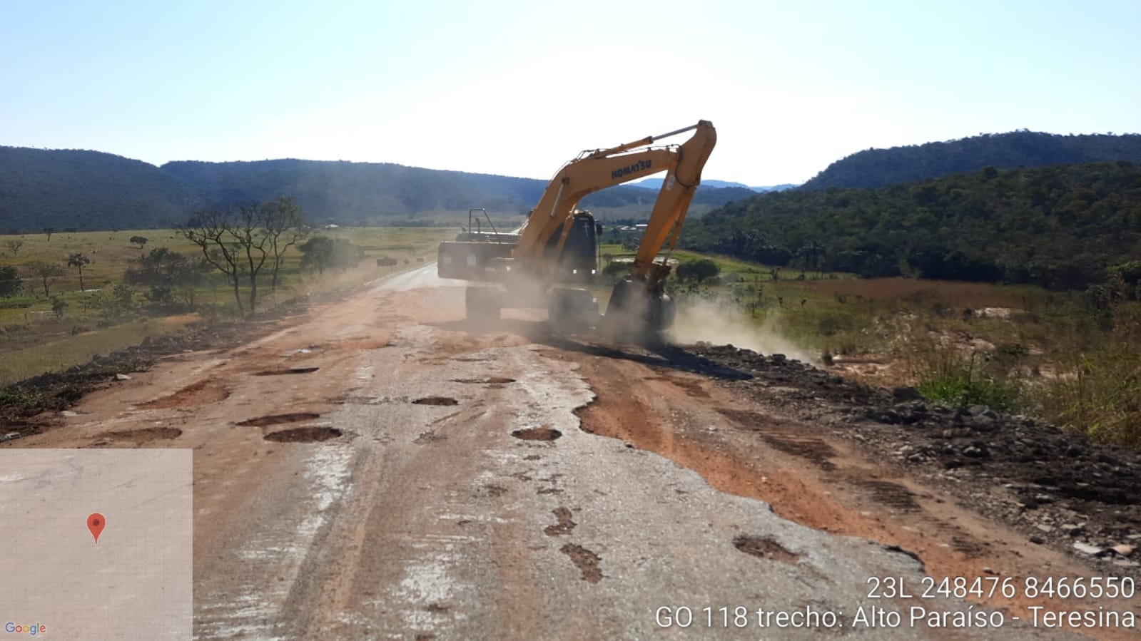 Goinfra inicia implantação de capa asfáltica na GO-118, entre Teresina de Goiás e Alto Paraíso