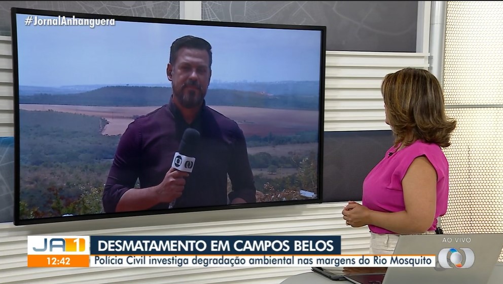 Degradação do Rio Mosquito repercute em Goiânia e é notícia na TV Globo