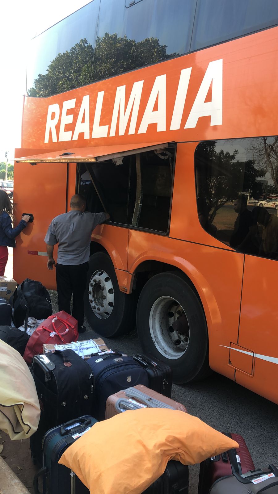 Ônibus da Real Maia volta a quebrar e deixa usuários na estrada até agora