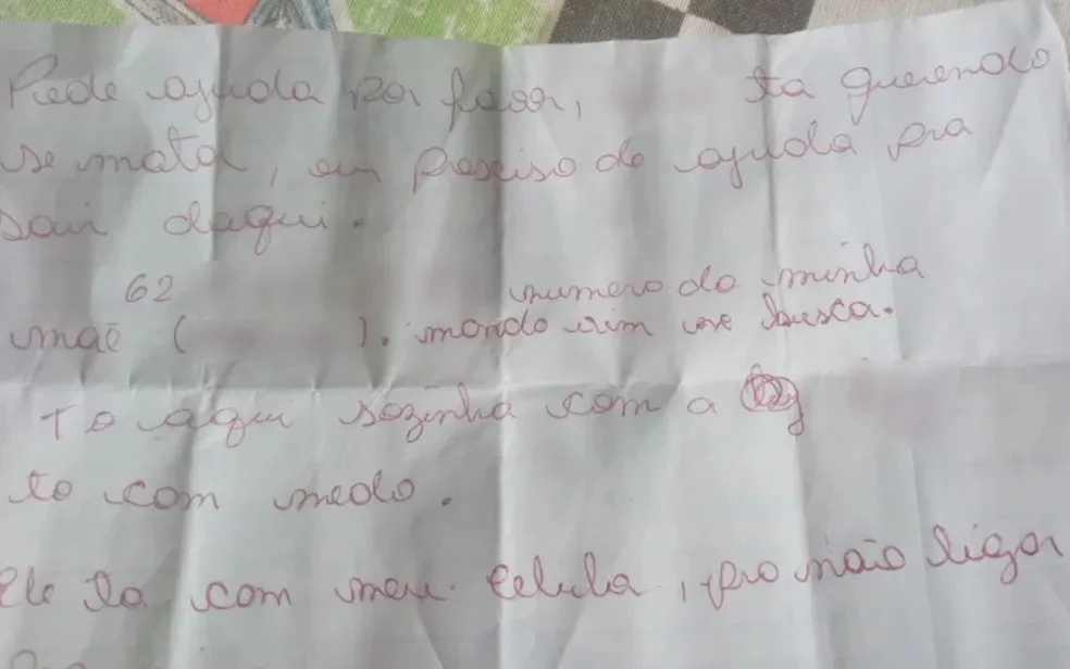 Mulher é resgatada de cárcere após jogar carta por cima do muro; mulher é de Cavalcante (GO)